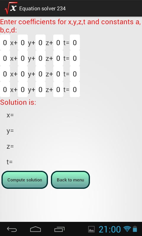 Equation Solver 234截图1