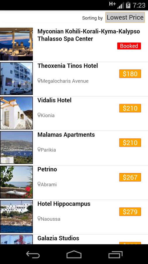 Mykonos Hotels截图1