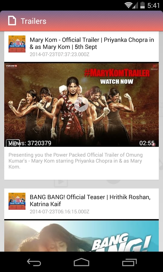 Bollywood Trailers HD截图6