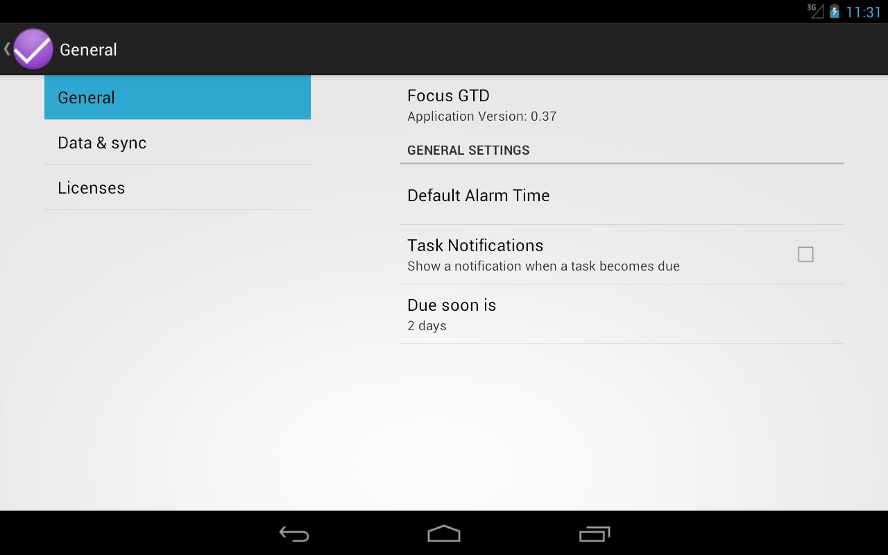 FocusGTD JellyBean Workaround截图4