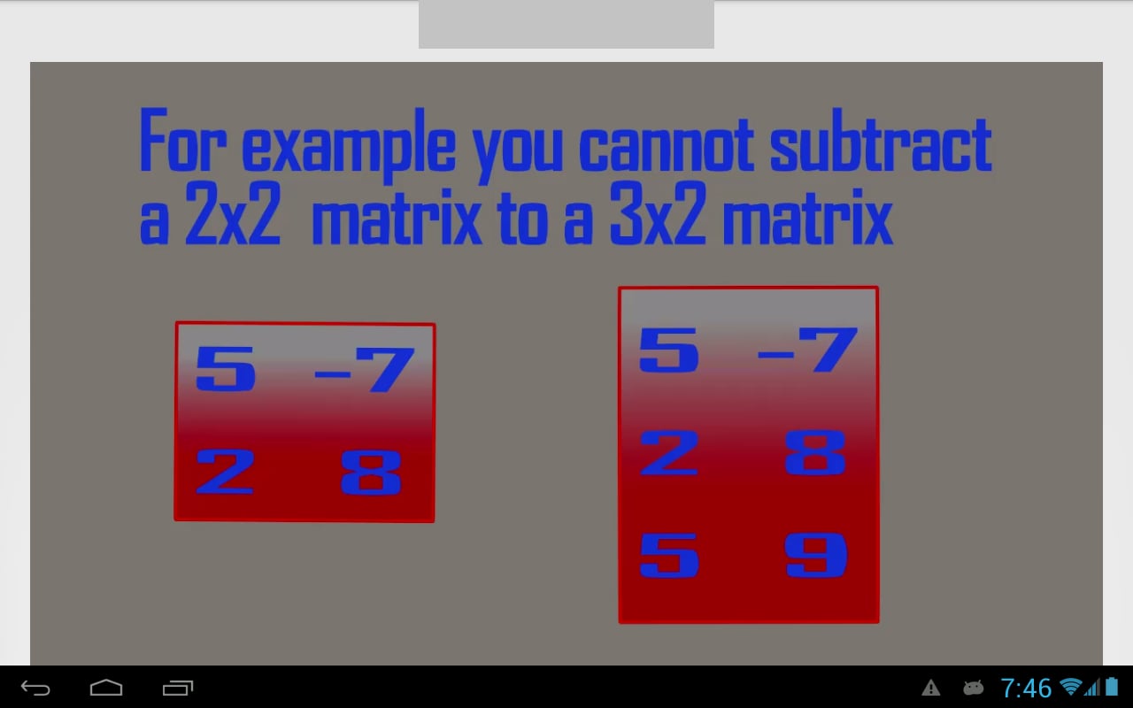 Subtract Matrices截图1