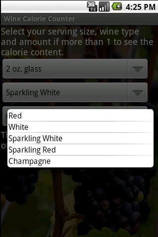 Wine Calorie Counter截图1