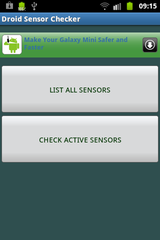 Droid Sensor Checker截图1