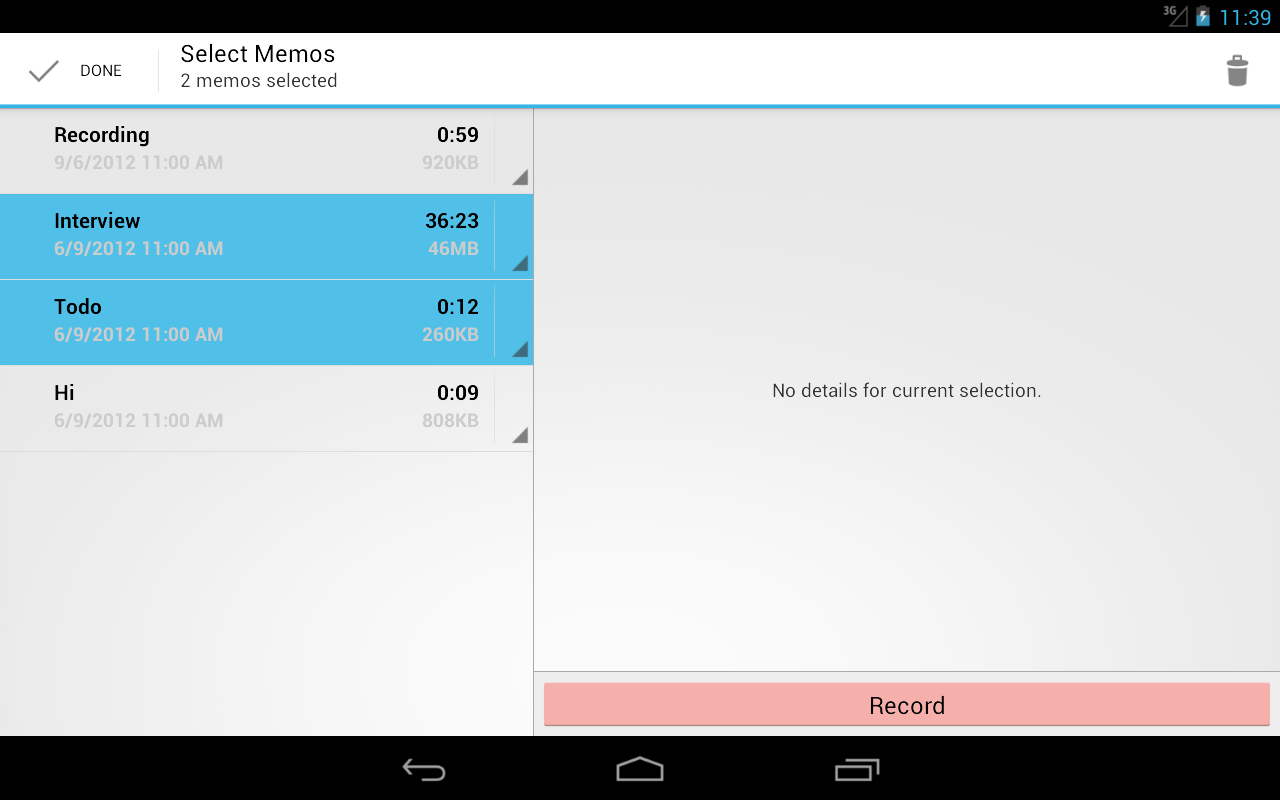 Audio Memos Free截图8