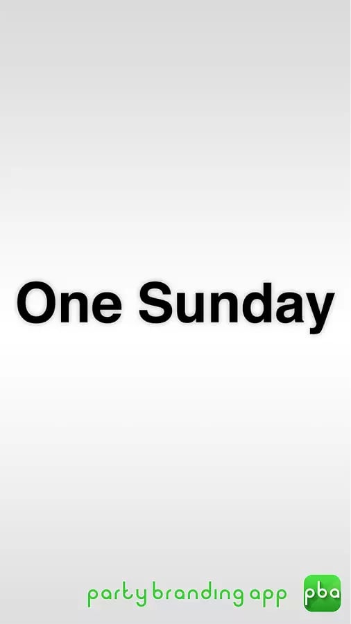 One Sunday截图1