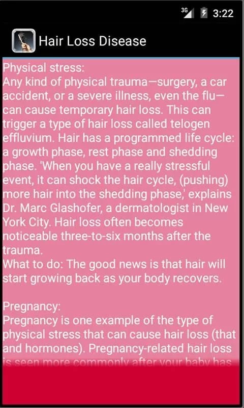 Hair Loss Disease &amp; Symp...截图1