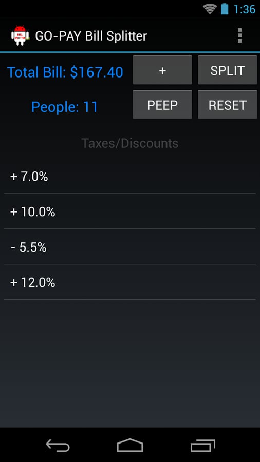 GO-PAY Bill Splitter截图1