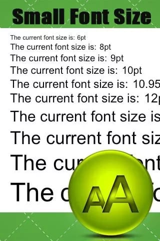 Small Font Size截图2