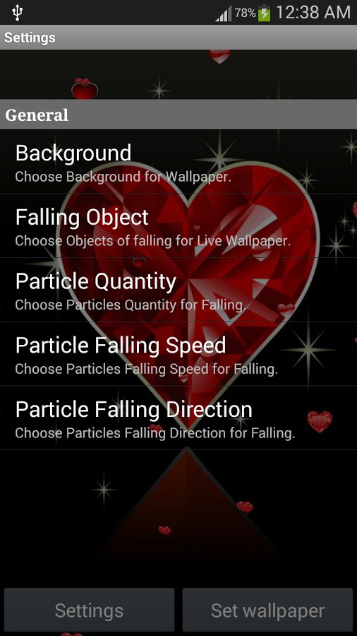 Heart Falling HD LWP截图4