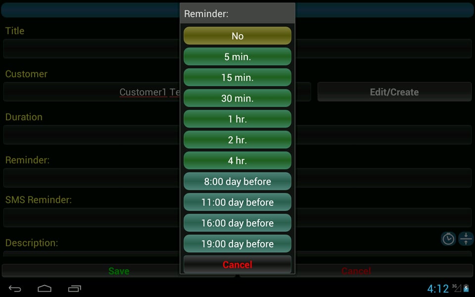 Customer Appointments 2 ...截图9