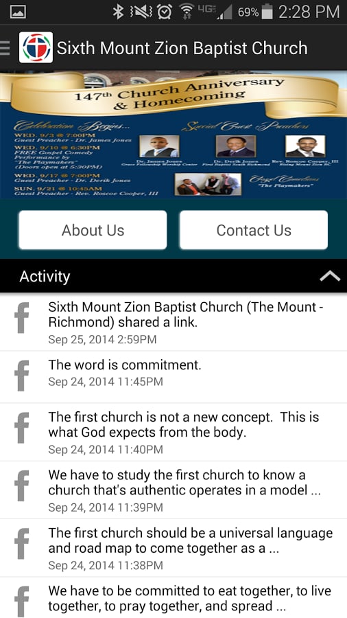 Sixth Mount Zion Baptist截图1