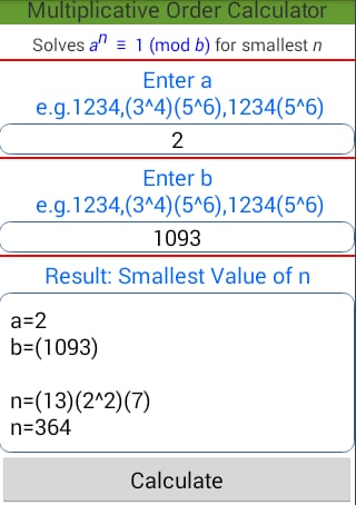 Multiplicative Order Cal...截图2