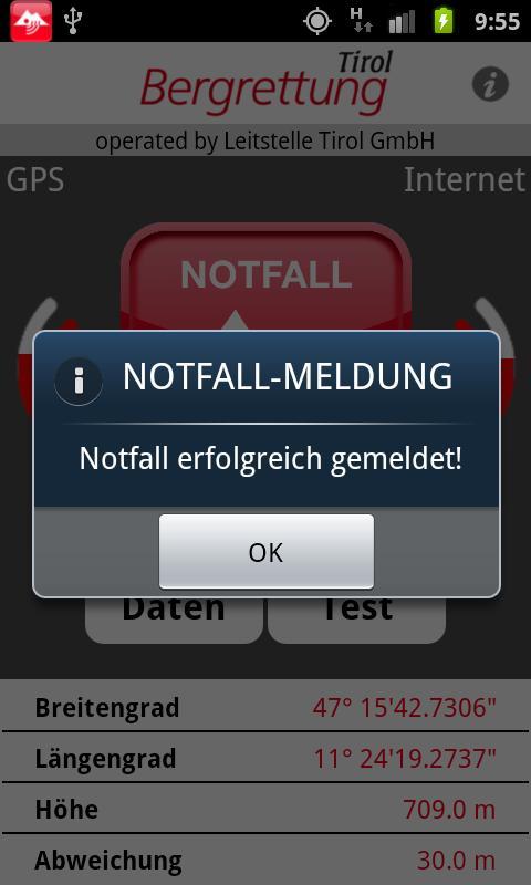 Notfall App Bergrettung Tirol截图4