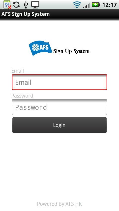 AFS Sign Up System截图1