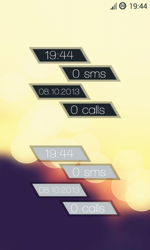 Bars Clock for Zooper截图2