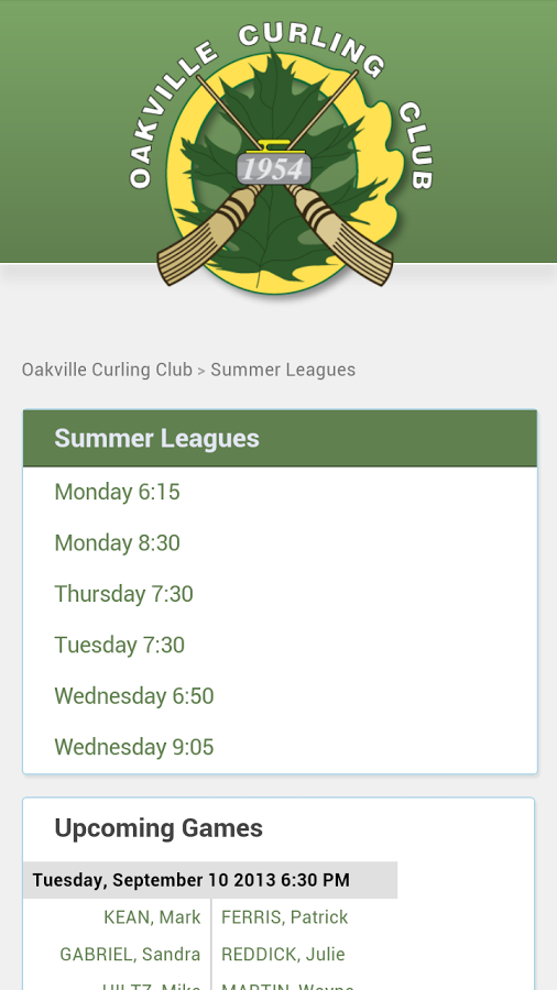 Oakville Curling Club截图2