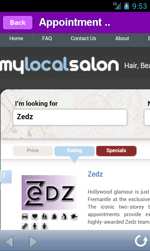 Zedz Hair, Beauty & Day Spa截图2