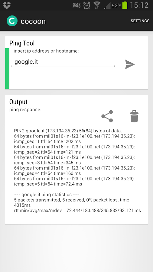 cocoon Ip & Network tool截图4