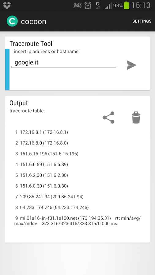 cocoon Ip & Network tool截图5