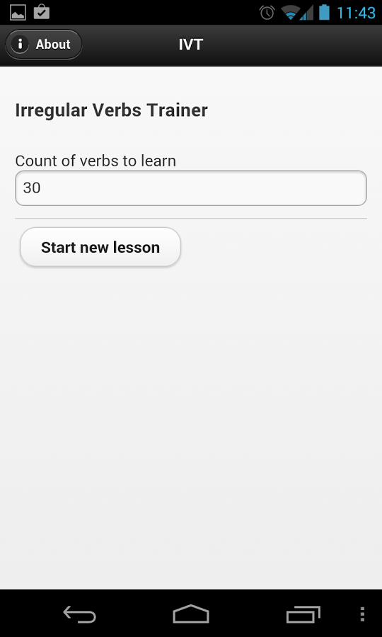 IVT - Irregular Verbs Trainer截图5