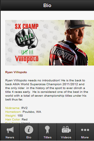 Ryan Villopoto Fan App截图2