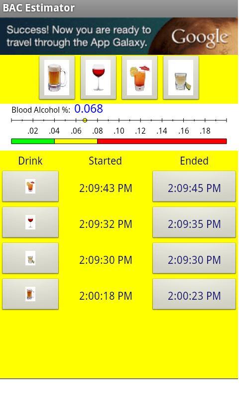 Blood Alcohol Estimator截图1