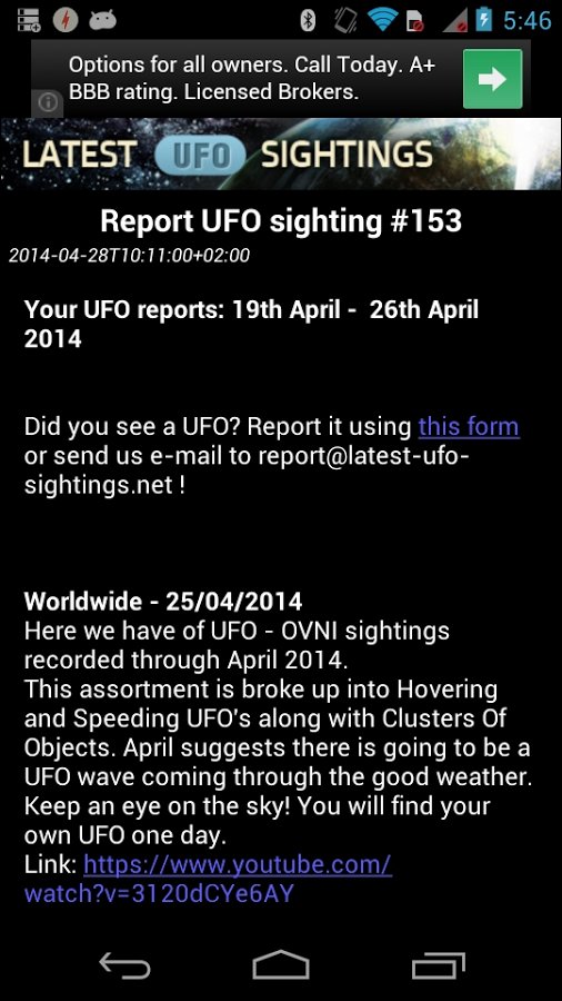 Latest UFO Sightings截图2