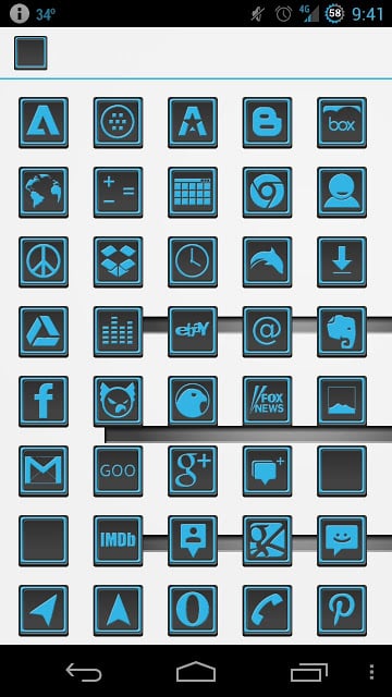 Holo Blue HiLite Icons截图2