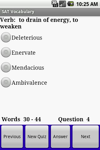 SAT GRE Vocabulary for Android截图2