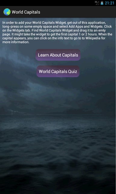 World Capitals Widget截图4