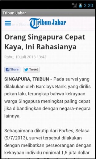 Tribun Jabar Launcher截图2