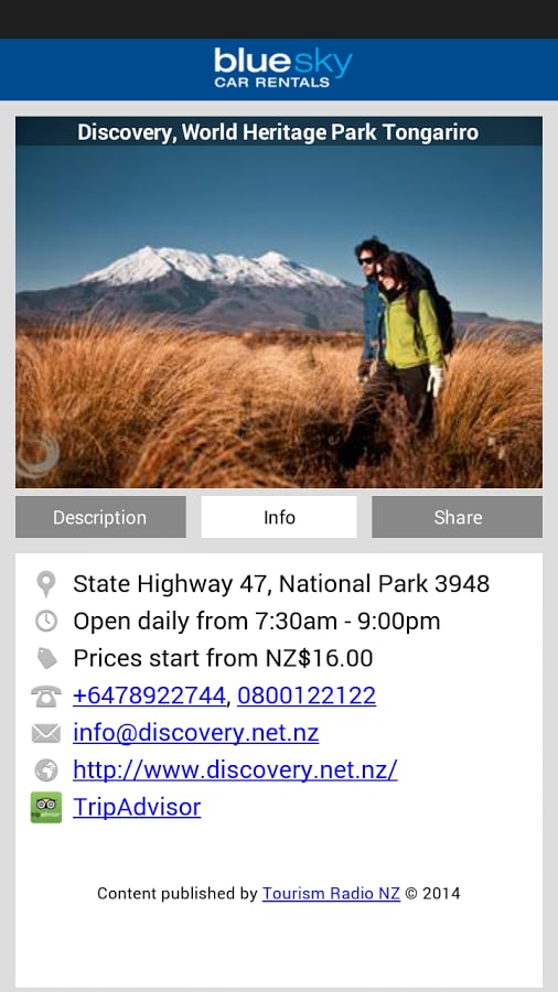 Blue Sky NZ Travel Guide截图4