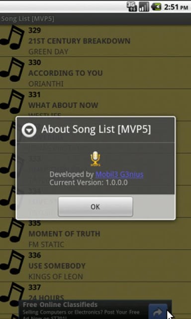 Song List [MVP5]截图3