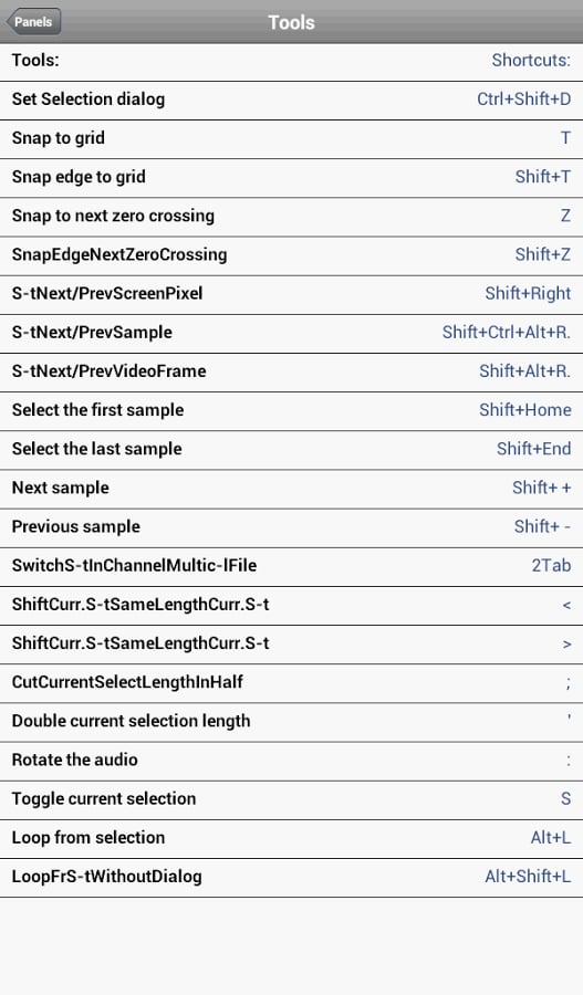 Shortcuts for Sony Acid ...截图9