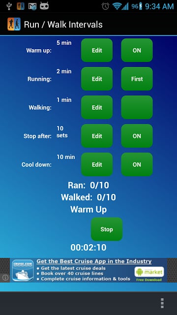 Run / Walk Intervals Timer截图5