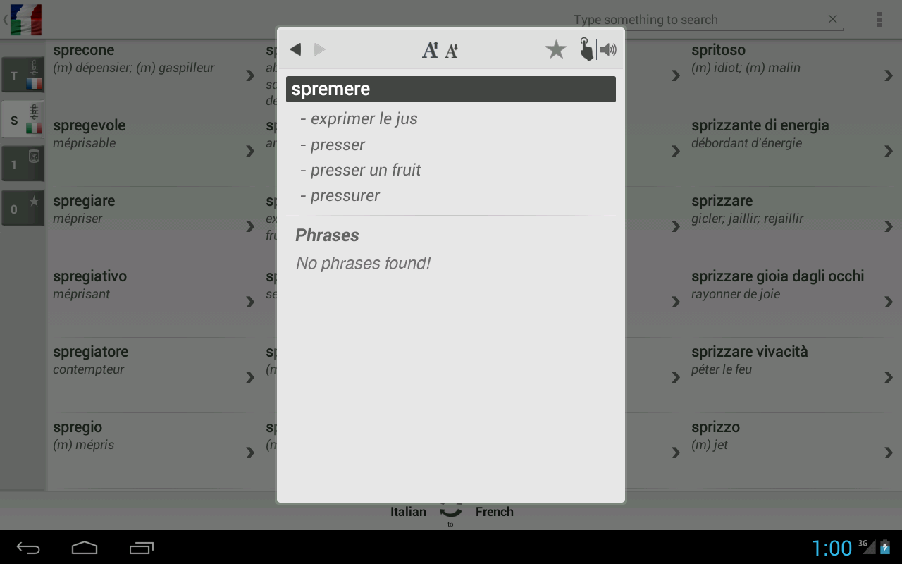 Dictionary French Italia...截图7