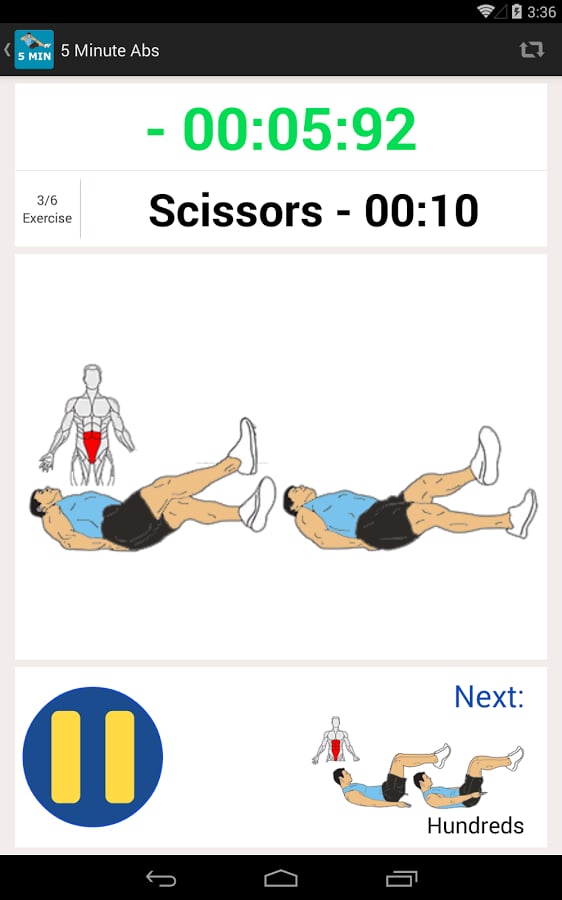 5 Minute ABS Workout rou...截图2