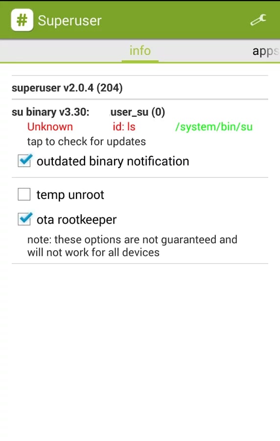 AndroSU (Superuser)截图1