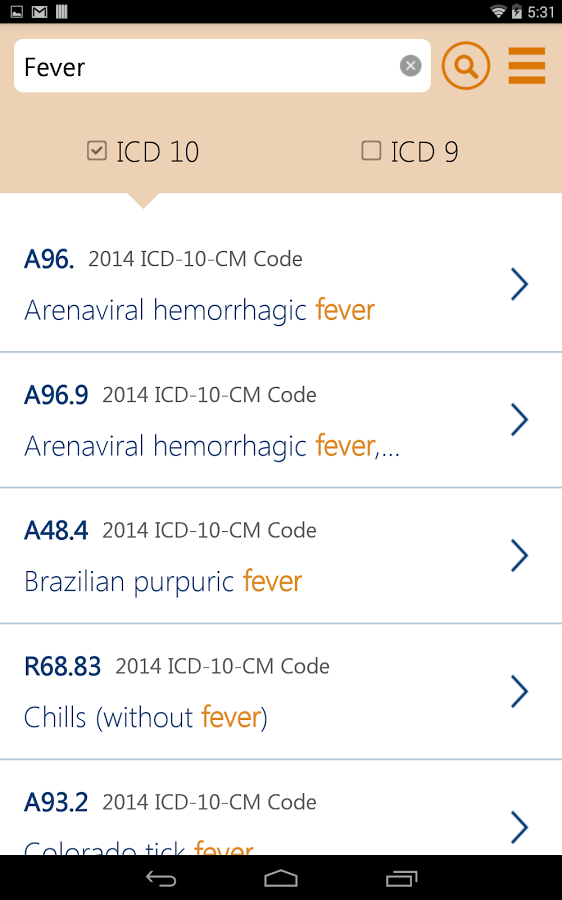 ICD-10 & ICD-9 Code Reference截图3