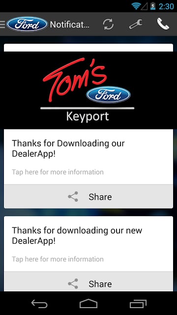 Tom's Ford DealerApp截图1