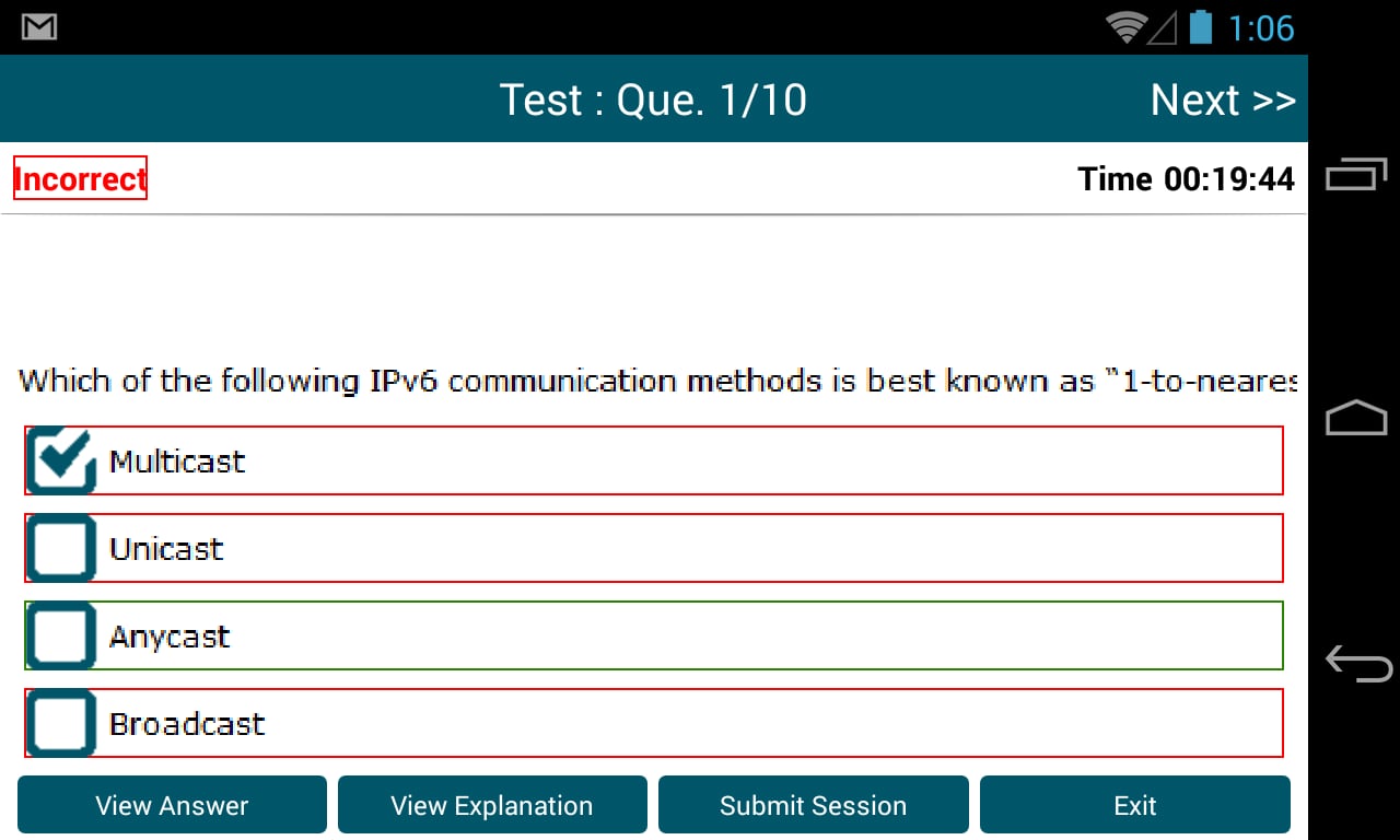 CCNA 200-101 Exam Online...截图2