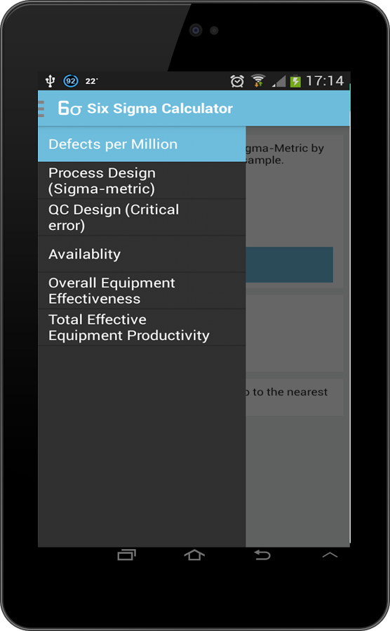 Six Sigma Calculator截图2