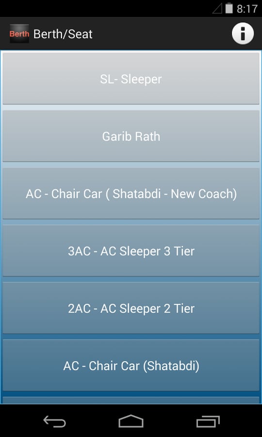 Indian Railways- Seat Location截图1