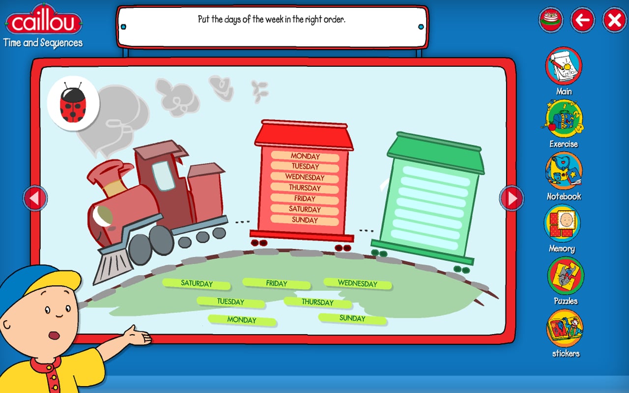 Caillou learning for kids截图4