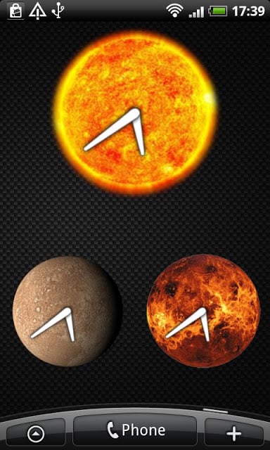 Planets Clock Widget截图3