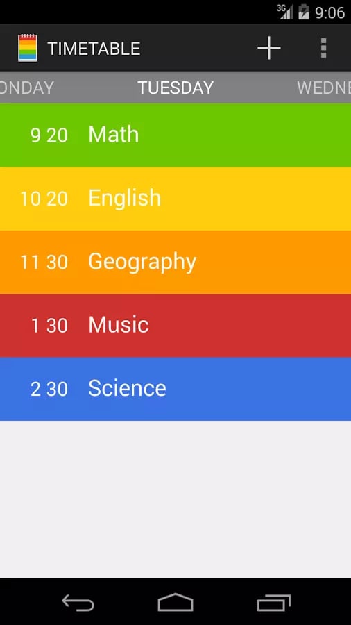 彩虹课程表:Class Timetable截图3