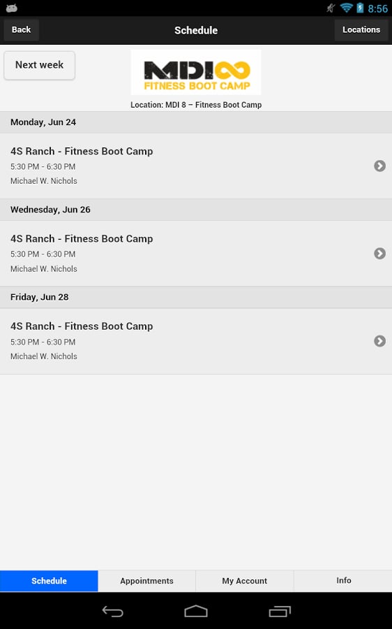 MDI 8 FITNESS BOOT CAMP截图2