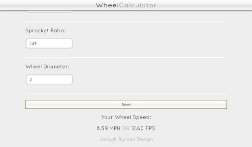 Wheel Speed Calculator截图5