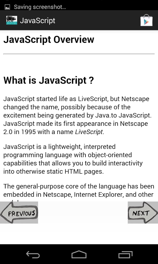 Java Script tutorial截图3