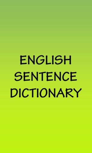 English Sentence Dictionary截图1